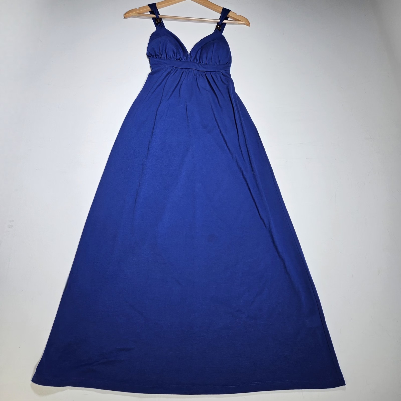 Violet Maxi Dress Women Small Blue Empire Waist Summer Beach Boho Party Wedding — image 6 of 8